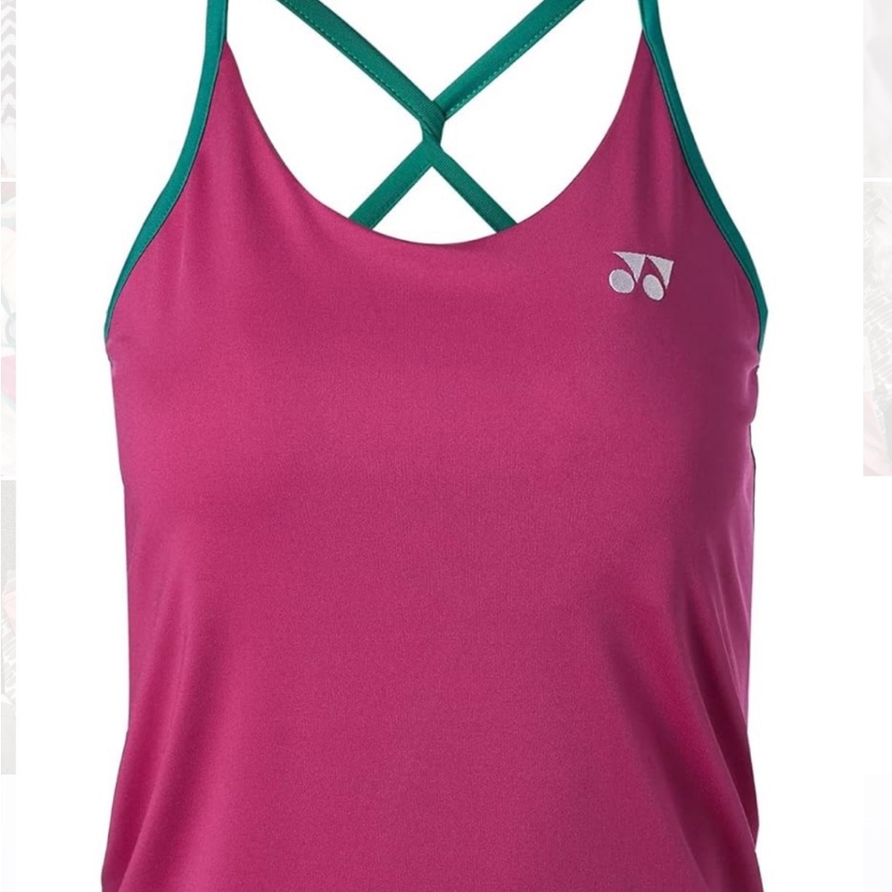 Vibrant Pink and Green Tank Top